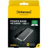 Akupank INTENSO 7350050 — 20000 mAh, 1× USB-A + 2× USB-C, 100 W koguväljundvõimsus, must/hall