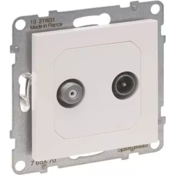 Legrand SEANO Ühe pistiku TV-SAT f 765170 2 kaabel ja HD-TV mustas värvitoonis 5 (765170)