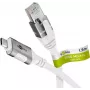 Võrgukaabel Goobay 74166 USB C RJ-45 Cat6 1.5 m Valge