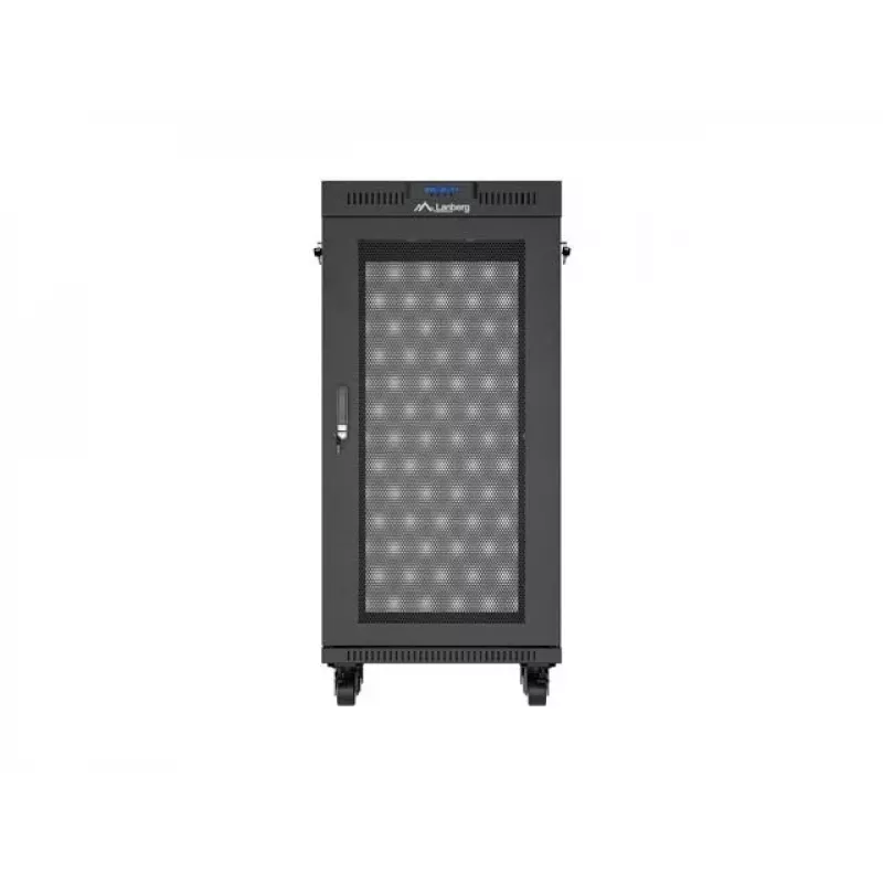 Rack cabinet LANBERG FF01-6624-23BL 24U freestanding 19 inch 600×600 mm IP20 must