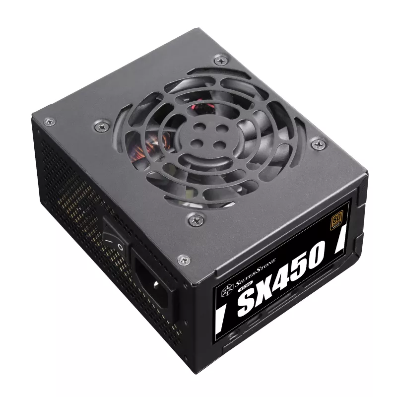SilverStone SST-SX450-B - toiteplokk (sisemine) - ATX12V 2.4/ SFX12V - 80 PLUS Bronze - AC 90-265 V - 450 Watt - aktiivne PFC - must