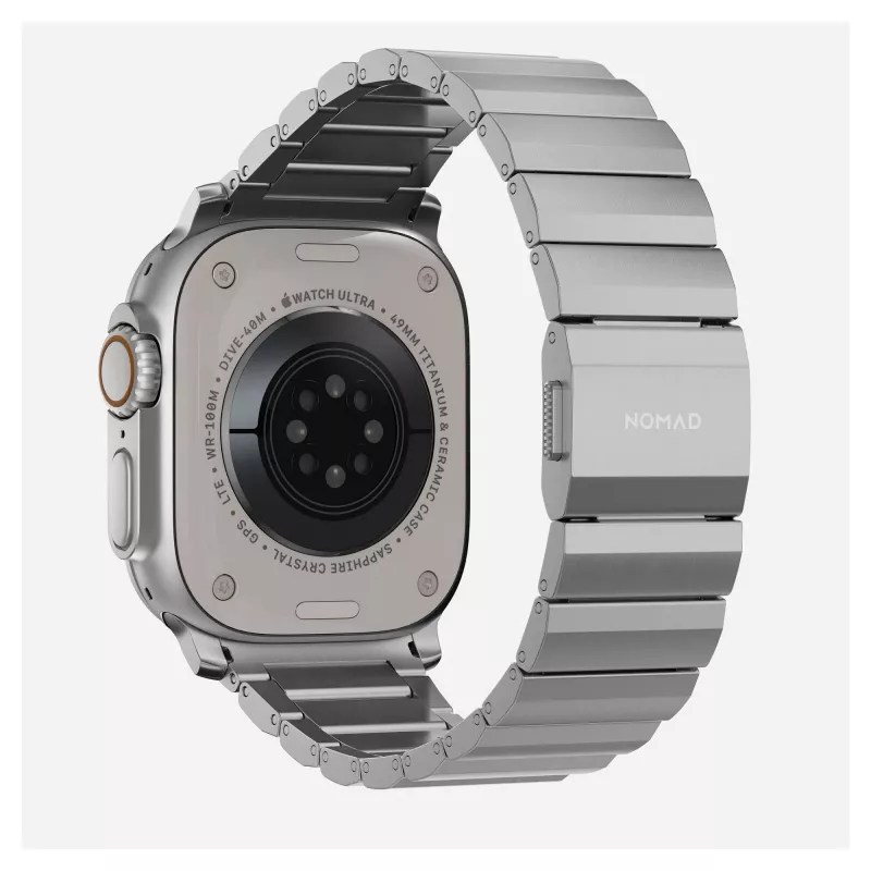 NOMAD Titanium Band for Apple Watch 46mm/49mm Hõbedane