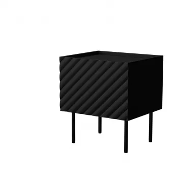 Öökapp Cama meble LUCCA, 2 tk, 47x40x52 cm, must, MDF/puitlaastplaat