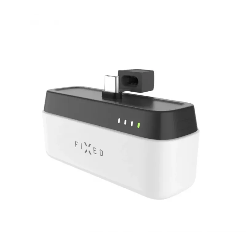Kaasaskantav akupank FIXED FIXZEN-5PL-WH, 5000 mAh, USB-C väljund 5V/3A, 9V/2.22A, 12V/1.67A, valge