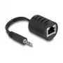DeLOCK helikaabel RJ-45 3,5 mm must 87858