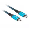 USB-C kuni USB-C kaabel LANBERG CA-CMCM-45CU-0020-BK, 240W PD, 8K@60Hz, 2,0 m