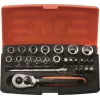 Socket set Bahco SL25 ¼”