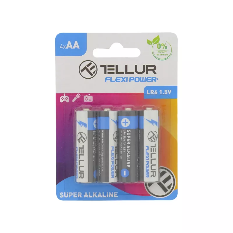 Tellur Flexi Power AA LR6 1,5 V 4 tk komplekt