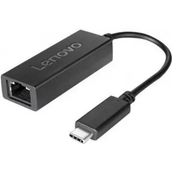 Lenovo USB-C Etherneti adapter - võrguadapter - USB-C - Gigabit Ethernet x 1 - FRU - ThinkCentre M75, M75t Gen 2, M90q Gen 2, ThinkPad T15p Gen 2, ThinkSmart Core jaoks