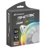 SHARKOON Shark Blades 120mm ARGB PWM korpusventilaator - valge