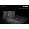 Savio Phenix SAVGK-RED mänguklaviatuur USB RF juhtmevaba Bluetooth QWERTY