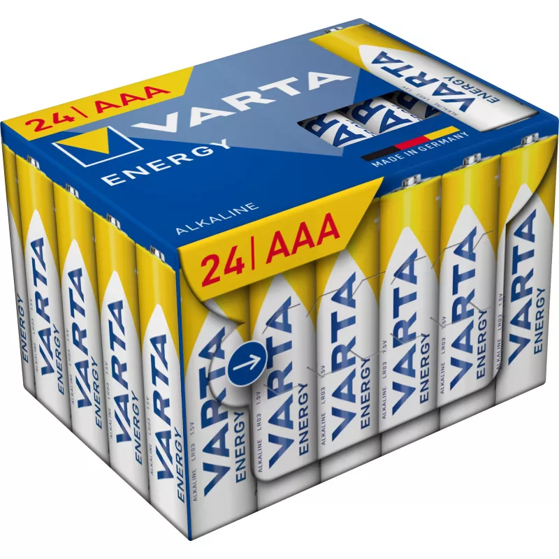 Alkaline Micro (AAA) Patareid Varta ENERGY Cube 24-pakend (MPN 4103229234)