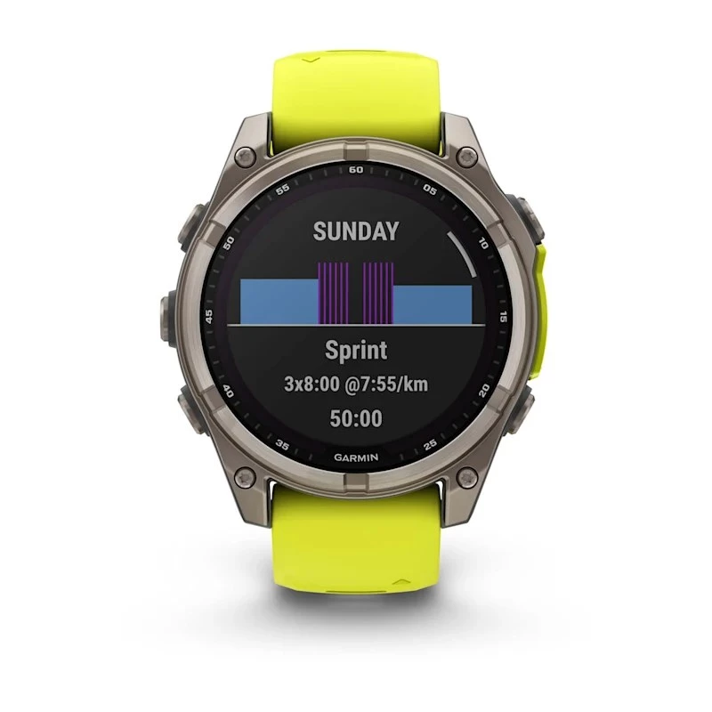 Garmin fenix 8 3.3 cm (1.3) 47 mm digitaalne 260 x 260 pikslit puuteekraan Titaan WiFi GPS (satelliit)