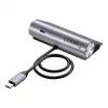 USB-jaotur Unitek H1337AGY01 — 4 pordiga (2×USB-C, 2×USB-A), kuni 5 Gbps pordi kohta, alumiinium, hõbedane