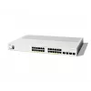 Cisco Catalyst 1200-24P-4X Smart Switch, 24 porti GE, PoE, 4x10GE SFP+, piiratud eluaegne kaitse (C1200-24P-4X)