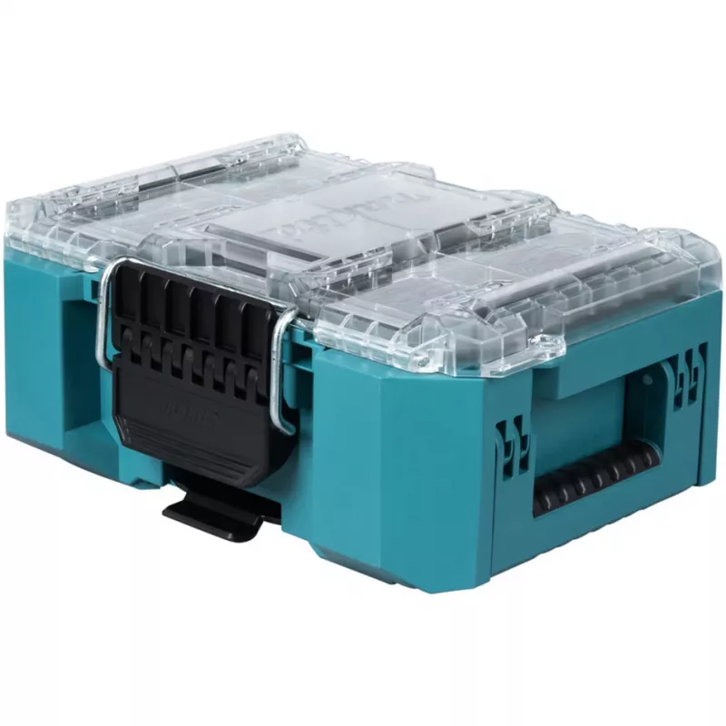 MAKTRAK Organizer compact, tööriistakast sinine/läbipaistev, läbipaistev kaas