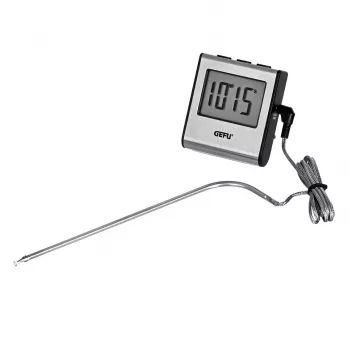 Toidutermomeeter GEFU digitaalne sond 0–250 °C, roostevaba teras, 16 cm andur