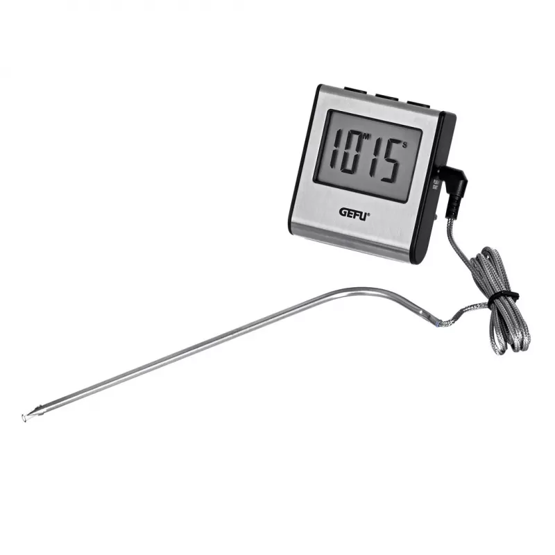 Toidutermomeeter GEFU digitaalne sond 0–250 °C, roostevaba teras, 16 cm andur