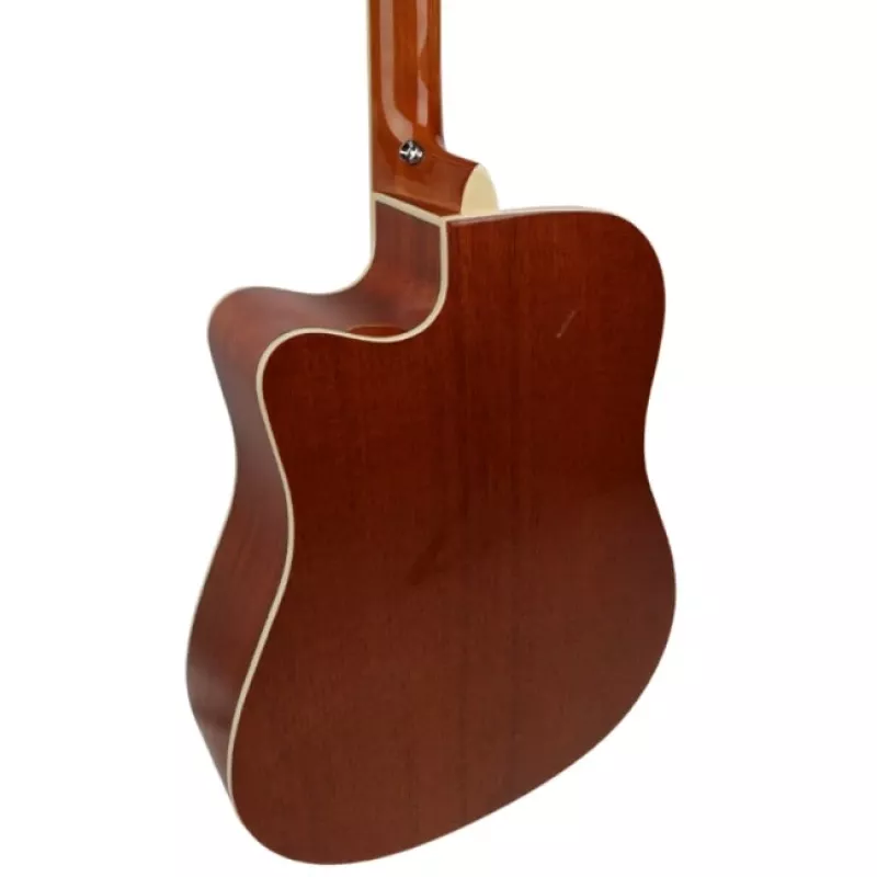 Elektroakustiline kitarr V-tone VEAG1 CE 4/4 Wood — täissuuruses dreadnought, cutaway, kuusepealispuu, mahagonist selg ja küljed, sisseehitatud eelvõimendi
