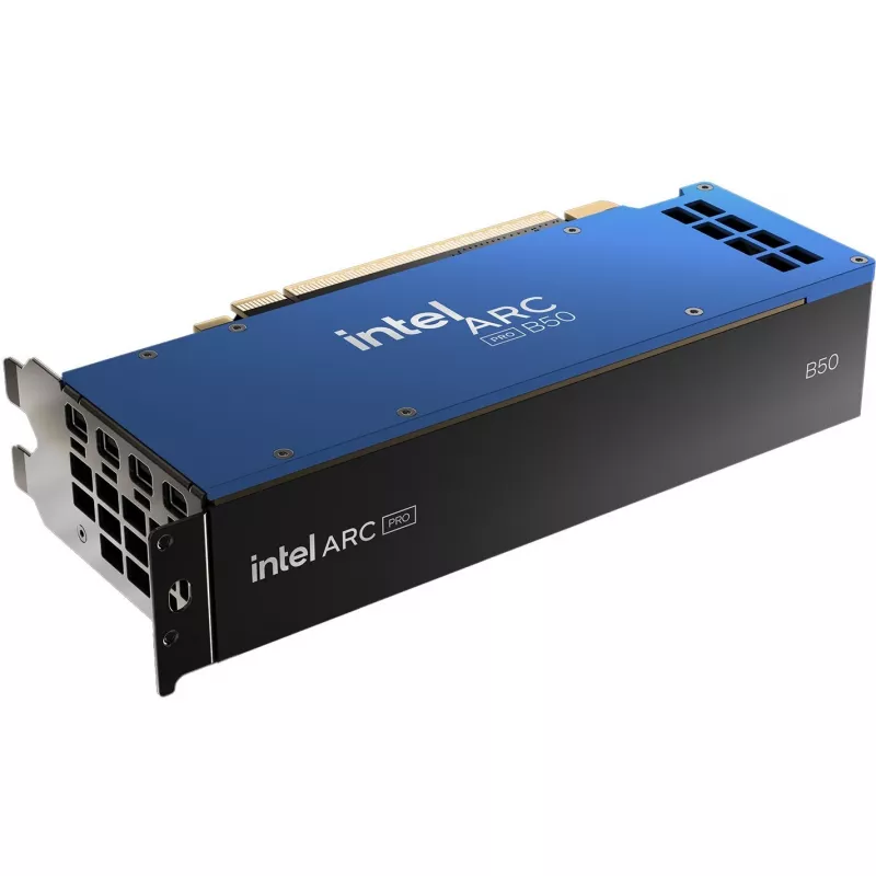 Graafikakaart INTEL Arc Pro B50 — 16 GB GDDR6, 128-bit, PCIe 5.0, aktiivjahutus