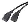 Akyga AK-PC-04A toitejaotur CEE 7/7 kuni 2x IEC C13, 1,8 m, must