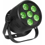 Stage LED Par Light EUROLITE Silent Par 6 QCL Floor RGBW 6x4W, kompaktne põrandale paigaldatav par-valgusti