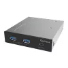 Akasa USB 20Gbps USB-C paneel kahe 5Gbps Type-A pordiga