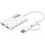 ROLINE Display Adapter USB Type C A - Dual DP 4K60 ST/BU - Adapter - digitaalne/andmed (12.03.3207)