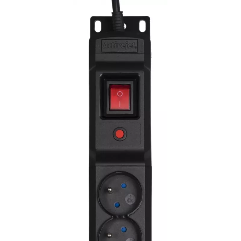 Activejet COMBO 12 pesaga pikendusjuhe 3m must