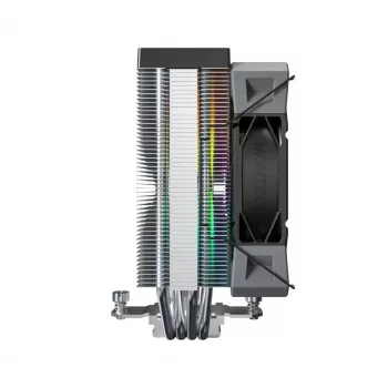 Õhkjahuti Montech NX400 ARGB, 120 mm ventilaator, FDB, 800–1950 p/min, TDP 270 W, must
