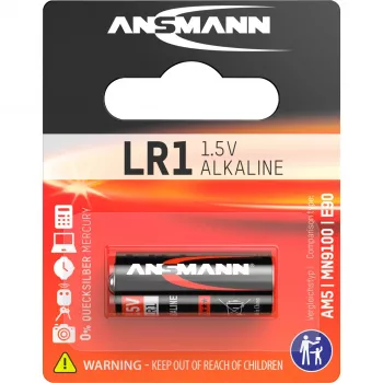 Ühekordne aku Ansmann 1,5 V leeliselement LR 1