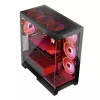 PC-korpus MODECOM Volcano SPACE APEX ARGB Midi Tower, karastatud klaas, USB-C, toetab ATX/microATX/Mini-ITX, GPU kuni 430 mm, CPU jahuti kuni 180 mm