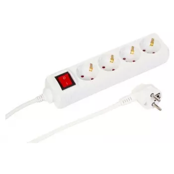 Microconnect MC-GRU0043WS toitepikendus 3 m 4 vahelduvvoolupesa Siseruumides Valge