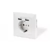 Turvapistikupesa süvispaigalduseks Digitus DA-70613 kahe USB-pordiga