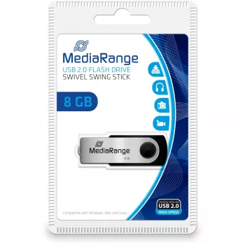 USB-mälupulk MediaRange 8 GB USB Type-A Micro-USB MR908