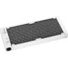 Vedelik-CPU jahuti DeepCool LQ240 Valge 240 mm alumiiniumradiaatoriga, 2×120 mm RGB ventilaatoriga, 41 cm torudega