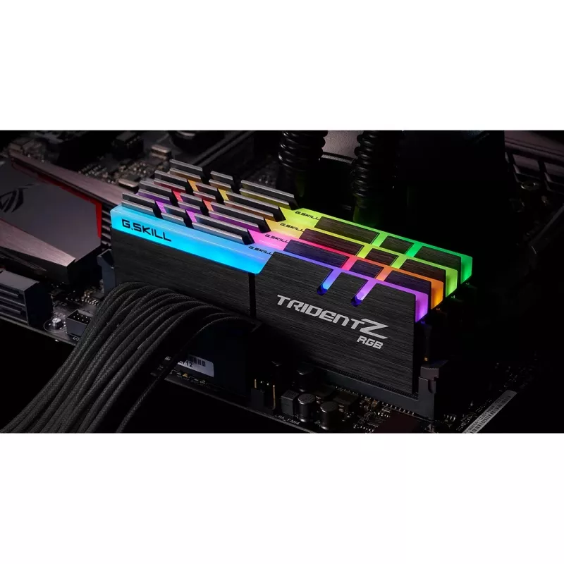 DIMM 32 GB DDR4-3600 (4x 8 GB) Quad-Kit, mälu must, F4-3600C16Q-32GTZRC, Trident Z RGB, INTEL XMP