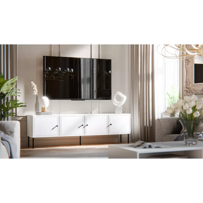 4D RTV-kapp PALAZZO BIS 201x40x60 valge matt