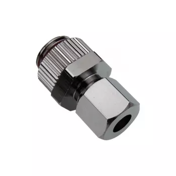 Surveliitmik vasktorudele, Koolance NZL-CU06 — 6 mm välisläbimõõduga torudele G 1/4 tolli BSPP keermega, hõbedane