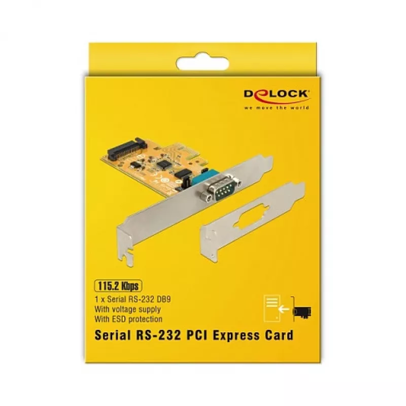 Sisemine RS-232 adapter DeLOCK 90293