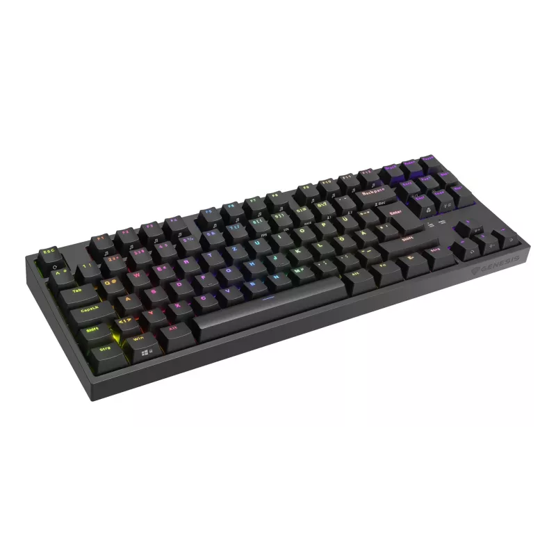 GENESIS Thor 404 TKL klaviatuur Mängimine USB QWERTZ Saksa Must