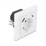 DeLOCK 11489 pistikupesa CEE 7/3 + USB valge 250V 16A