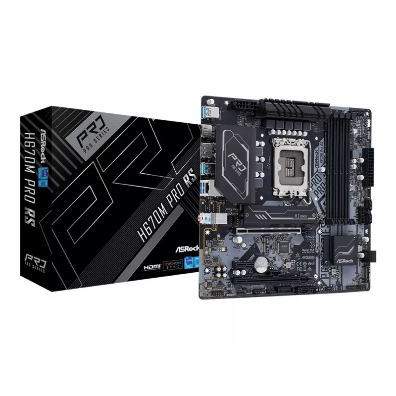Emaplaat ASRock H670M Pro RS Intel H670 LGA 1700 micro ATX