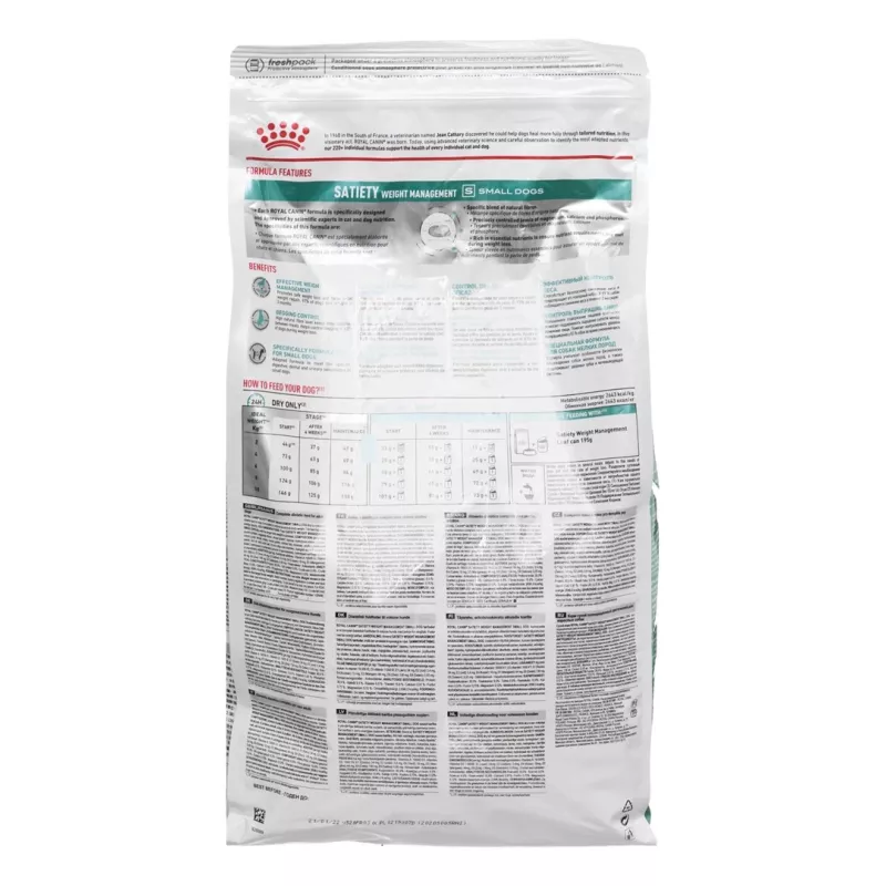 ROYAL CANIN Satiety Weight management Small - kuiv koeratoit - 3kg