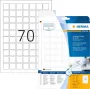 HERMA Special - kileetiketid - matt - isekleepuv - Valge - 24 x 24 mm 1750 etiketti (25 lehte x 70) (8339)