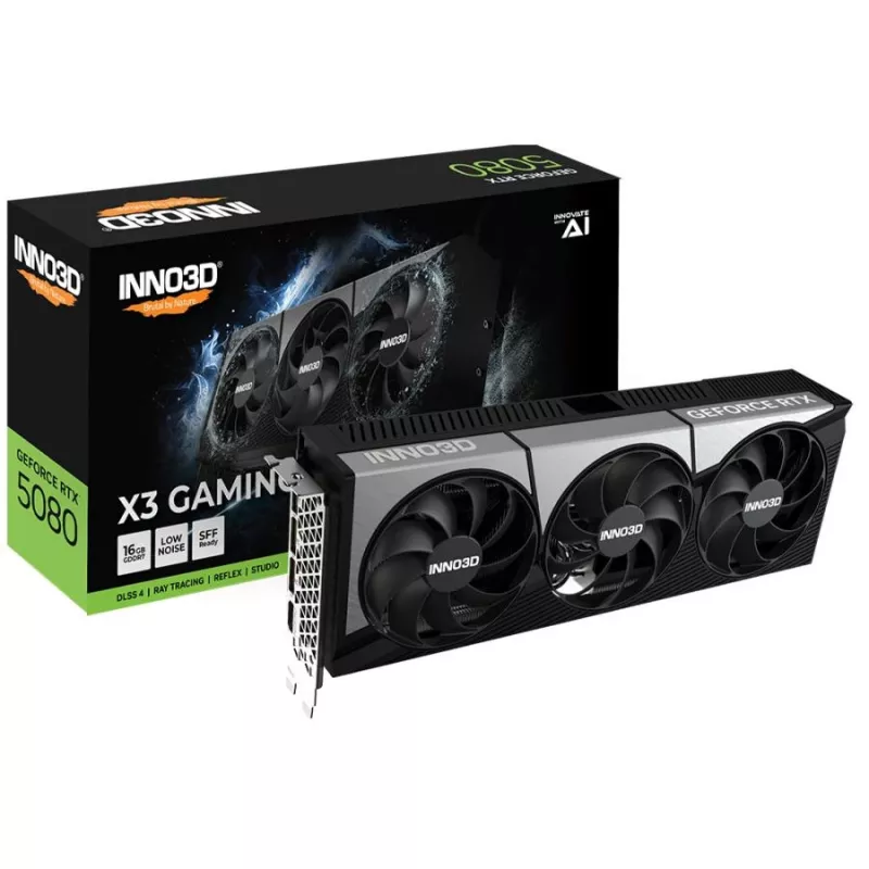 INNO3D GeForce RTX 5080 X3 Gaming OC 16GB GDDR7 graafikakaart