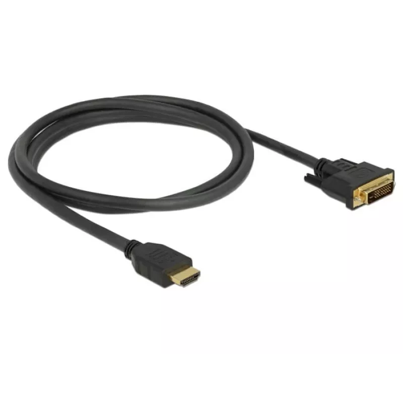 Video kaabli adapter DeLOCK 85653 1,5 m HDMI tüüp A DVI must