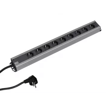 Bachmann 300.001 voolu pikendusjuhe 2 m 9 vahelduvvoolupesa(t) Siseruumides Must, Hall