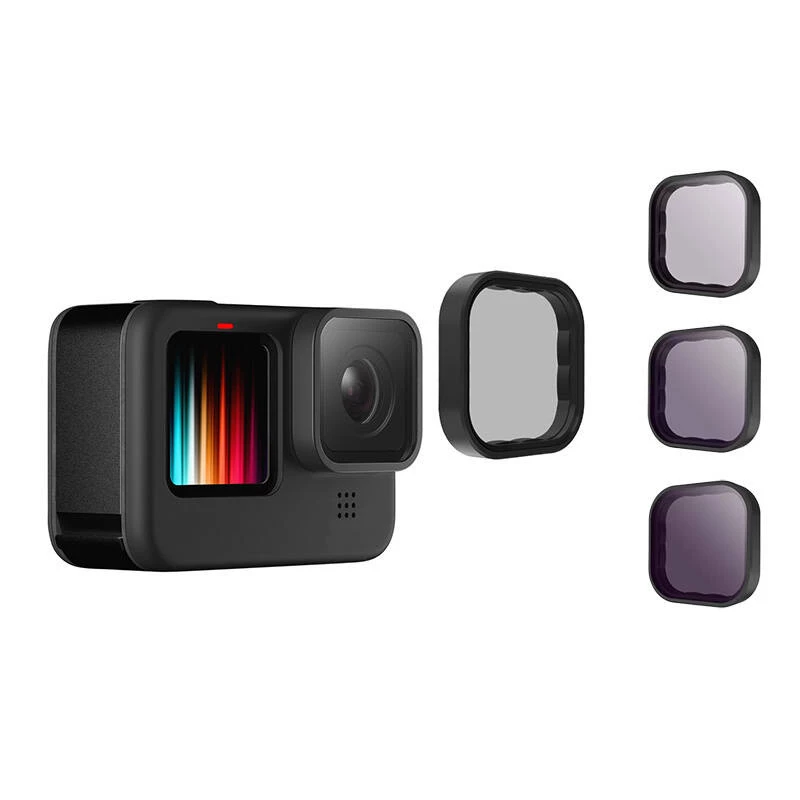 Telesin 8/16/32 ND filtrikomplekt GoPro Hero 9 / Hero 10 / Hero 11 / Hero 12 / Mini jaoks (GP-FLT-902)