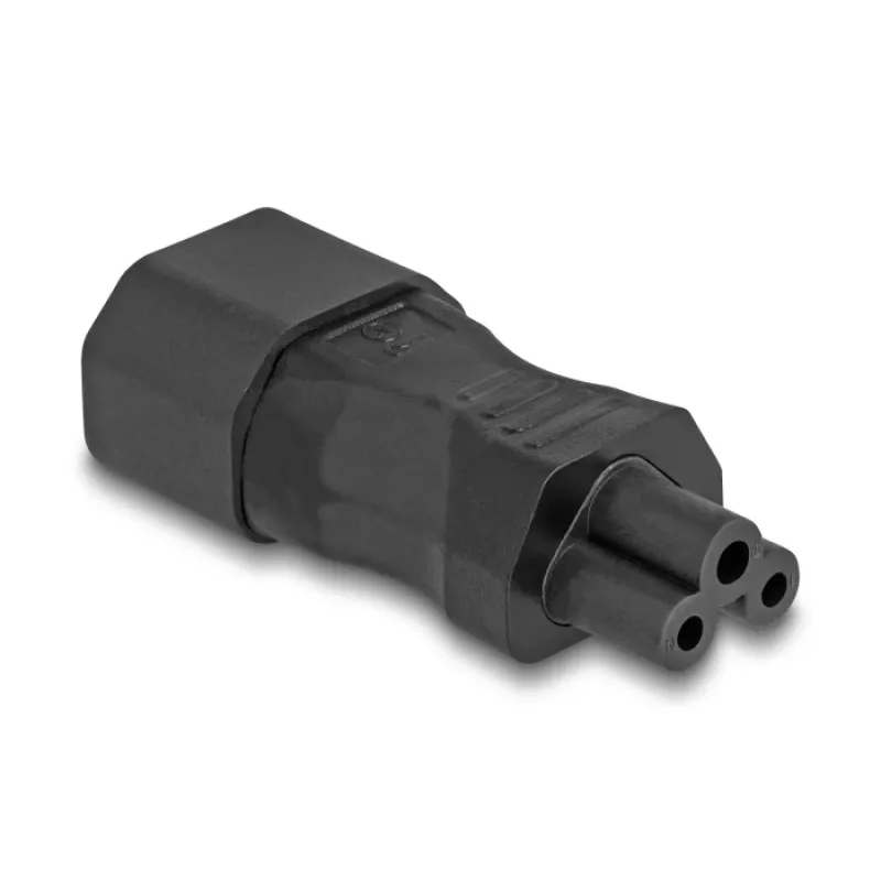 DeLOCK võrguadapter IEC 60320 C14 pistikupesale C5, 2,5 A, sirge, must